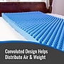 DMI Convoluted Twin Bed Pad, 72"L x 33"W x 4"H, Blue (552-7940-0000)~#|#~B40FC0FB-0C1A-4CE2-81C9EED022302961_sc7