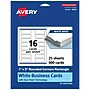 Avery Business Cards, 1" x 3", Matte White, 400/Pack (95284)~#|#~B41143C7-5902-4E92-B1A222A300AF859F_sc7