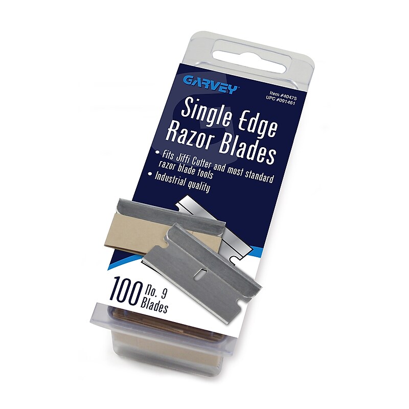 Garvey Refill Blades, Silver, 100/Box (091461) image 1