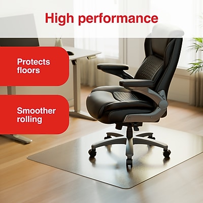 Staples Hard Floor Chair Mat, 46″ x 60″, Clear Polycarbonate (ST63676) Sansujyuku sansujyuku.com