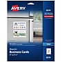 Avery Magnetic Business Cards, 2" x 3 1/2", Matte White, 30/Pack (8374)~#|#~B421FAD2-3924-46E0-A32697F2930A842C_sc7