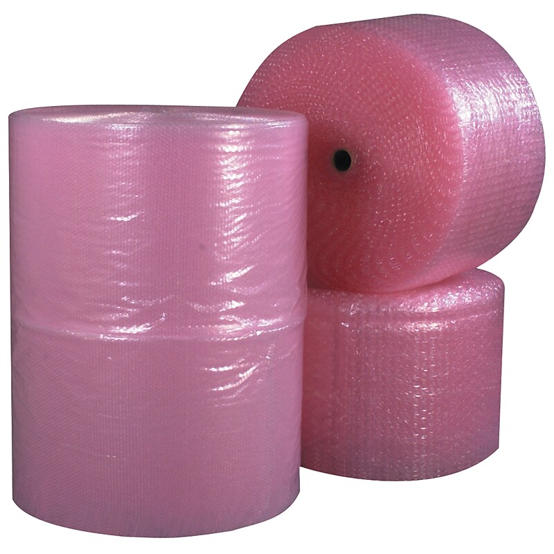 3/16" Antistatic Bubble Roll, 12" x 750', 4/Bundle (BW316S12ASP) image 1