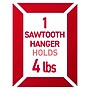 Command Sawtooth  Hanger, 5 lb., White, 3/Pack (17042-ES)~#|#~B42442BC-FB6A-4EE3-A510F4936885DDD0_sc7