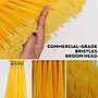 BISON LIFE Multi Surface Indoor/Outdoor 13"  Polypropylene Bristle Flagged Angled Broom, Yellow, 6/Pack (BPHD-ANBR-PP-Y-6)~#|#~B42698E1-72D1-4D74-8D55F6CD7E07379C_sc7