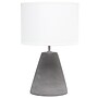 Creekwood Home Tapered Concrete 14.37" LED Table Lamp, White (CWT-1010-WH)~#|#~B42D070C-6A24-4394-9EE231442674D53D_sc7