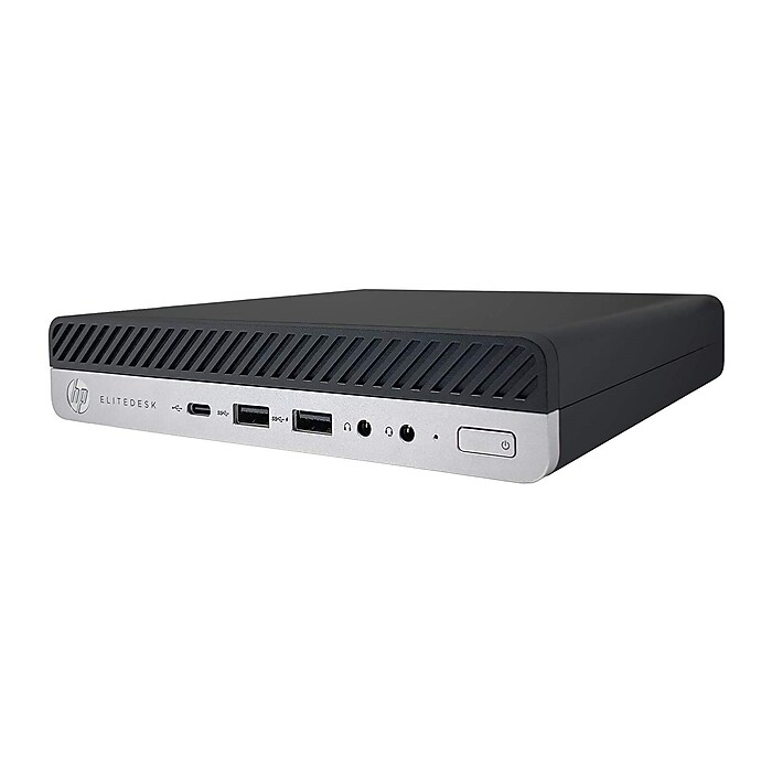 HP EliteDesk 800 G5 Mini Refurbished Desktop Computer, Intel Core