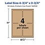 Avery Laser/Inkjet Rectangle Multipurpose Labels, 4.75" x 3.75", Kraft Brown, 60 Labels/Pack ( 94254)~#|#~B433B6E1-792E-4A3C-AE130A1705190A80_sc7