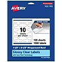 Avery Laser/Inkjet Multipurpose Labels, 3.5" x ", Glossy Clear, 1000/Box (94122)~#|#~B438986E-6248-487E-8A31A5A8187133FA_sc7