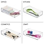iDesign Clarity Plastic Drawer Organizer, Clear, 3/Set (28984M3)~#|#~B43CEC9F-61C7-43D8-82156E1981504FB0_sc7