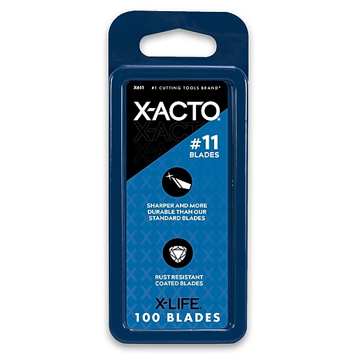 XACTO XLife 11 Blades, Gray, 100/Pack (X611) Staples