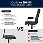 Flash Furniture Whitney Ergonomic LeatherSoft Swivel Mid-Back Executive Office Chair, Black/Chrome (GO2286MBK)~#|#~B443F4E6-1677-43D3-81947AA7D105BBF9_sc7