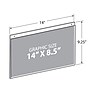 Azar Hanging Sign Holder, 9.25" x 14", Horizontal, Wall Mounted, Clear, Acrylic, 10/Pack (162706)~#|#~B444835E-D29F-413E-9254347B44294F3E_sc7