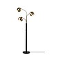 Adesso Emerson 68" Matte Black/Antique Brass Floor Lamp with 3 Globe Shades (5139-21)~#|#~B4456862-47E4-4E3B-88DAD5DFD6B28659_sc7
