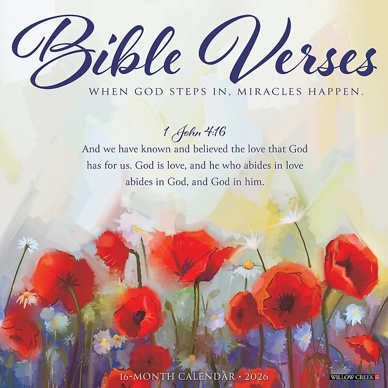 2026 Willow Creek Bible Verses 12" x 12" Monthly Wall Calendar (50224X) image 1
