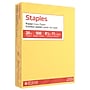 Staples Pastel 30% Recycled Color Copy Paper, 20 lbs., 8.5" x 11", Canary, 500/Ream (14787)~#|#~B4568F5E-E7A3-4976-A6A40EF082534025_sc7