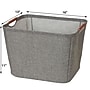 Household Essentials Medium Fabric Storage Bin, 11" x 16"x 13", 39.61 Qt., Gray (624)~#|#~B4596AE6-C844-414D-8317C690CAFD96B3_sc7