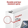 Staples 3" 3-Ring View Binder, D-Ring, White (55413/26450)~#|#~B45DAC57-07F7-459E-A7260A066DEA4AB3_sc7