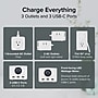 Plugable 67W USB-C Charging Station, White (PS3-METERC3)~#|#~B46211E6-AC36-40A1-9AB31625AB567CBF_sc7