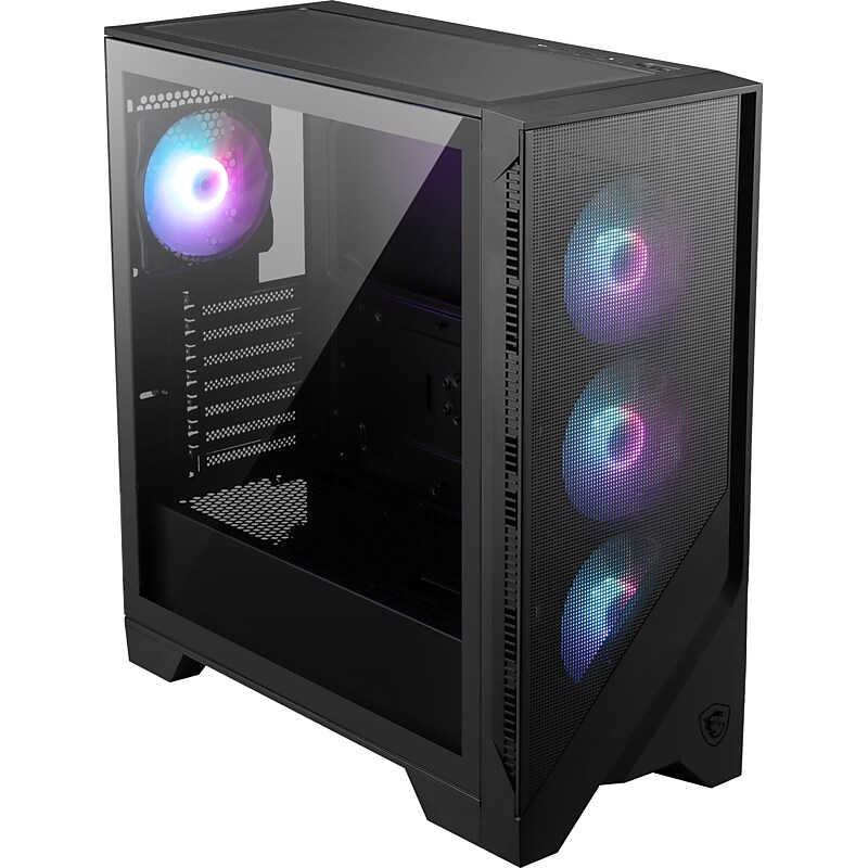 MSI MAG FORGE 321R AIRFLOW ATX Mid Tower Computer Case, Black (FORGE321RAIR) image 1