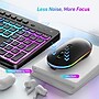 SaharaCase Wireless Ergonomic Gaming Keyboard and Laser Mouse Combo, Black (KB19)~#|#~B46BEE32-5365-45B3-B7F3171629FB2558_sc7