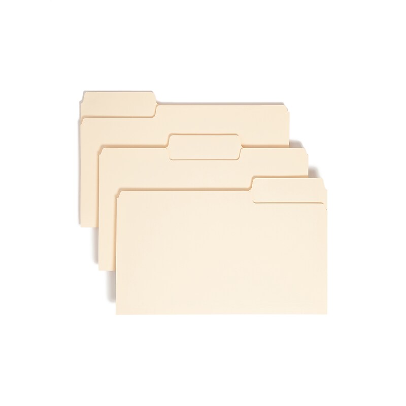 Smead SuperTab File Folder, Oversized 1/3-Cut Tab, Legal Size, Manila, 100/Box (15301) image 1