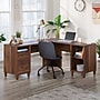 Sauder Willow Place 65"W L-Shaped Home Office Desk, Grand Walnut (433812)~#|#~B47C3AA6-3A47-45F6-8E997DEAF98ACD07_sc7