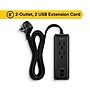 NXT Technologies™ 8' Extension Cord, 2-Outlet, Black (NX56820)~#|#~B47D4D13-C256-4DBA-B00A78A0CDDA6790_sc7