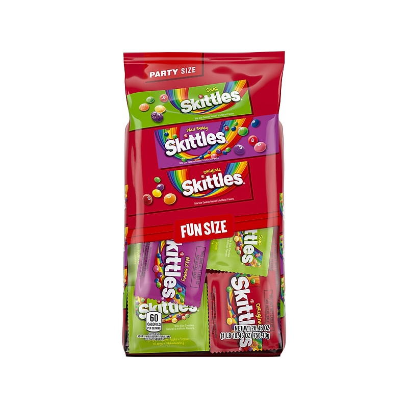 Skittles Party-Size Fruity Chewy Candy, Assorted Flavors, 26.46 oz. (MMM29711) image 1