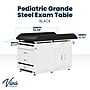 Viva Comfort Pediatric Exam Table with Step Stool & Storage, 500 lbs. Capacity, Black, (ADI996-09-PMB-BLK-MK)~#|#~B4803F7B-7553-40BF-A86000640FB3EE6D_sc7