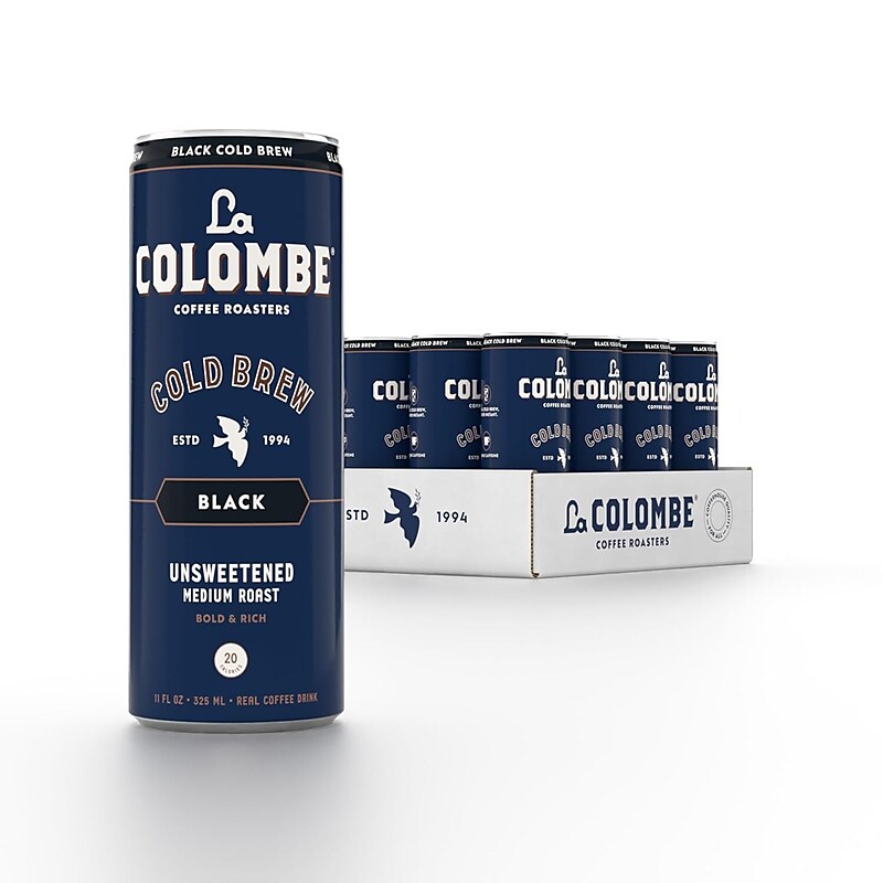 La Colombe Caffeinated Cold Brew Coffee, Black, Medium Roast, 11 oz., 12/Carton (PPPURC1205) image 1