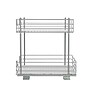 Household Essentials Brushed Steel & Plastic Two-Tier Pantry Organizer, Silver (HH25314-1)~#|#~B483DC2E-8CFA-48E9-A4379EE018322F4A_sc7