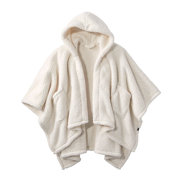 L.L.Bean Cozy Sherpa Wearable Throw, Cream (1000096452) | Staples