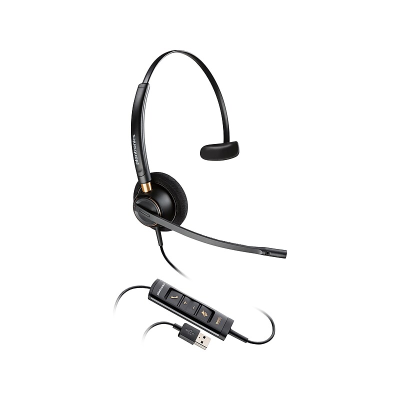 Poly EncorePro 515 Mono On Ear Headset, USB-A, MS Certified (783R1AA) image 1