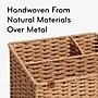 U Brands Woven 3-Compartment Paper Rope/Metal Desk Organizer, Brown (6086U01-04)~#|#~B48C1EC9-A8D8-4C08-B4B979EBE9368696_sc7