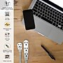 GoGreen Power 8' Extension Cord, 3-Outlet, 16 AWG, White (GG-19608)~#|#~B48F7FC9-CA0E-47B2-BF4ADB56ED11400B_sc7