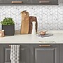 York Wallcoverings Carrara Marble Hexagon Peel and Stick Backsplash (TIL4245FLT)~#|#~B493CF74-FB89-47E6-ACACB71CA7D21853_sc7