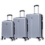 TUCCI LUSTRIA  3-Piece Hardside Luggage Set with Spinner Wheels, Silver Geometric (T0809-03PC-SLV)~#|#~B496344F-27B5-4B31-82418D6DDC9B0BDC_sc7