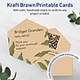 Avery Hexagon Integrated Cards, Matte Kraft Brown, 30/Pack (19479398971)~#|#~B4963765-D408-4404-B77F62C13EA0789D_sc7