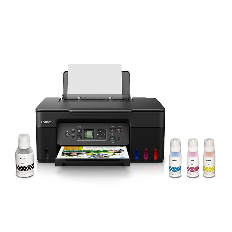 Canon PIXMA MegaTank G3270 BK Wireless Color Inkjet Printer, All-In-One Supertank, Print, Scan, Copy (G3270 BK) image 1