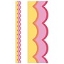 Carson Dellosa Education Happily Ever Elementary Retro Remix Warm Waves Scalloped Borders, 3" x 3', 13/Pack, 6 Packs/Bundle~#|#~B49B7818-2E38-4A5A-8A39D049D2140C86_sc7