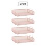 Mind Reader Metal Side Loading Stackable Letter Tray, Pink (DSTACK4-PNK)~#|#~B49C38C9-00DE-4C9C-8B0F64807DC611C5_sc7