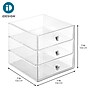 iDesign 3-Drawer Stackable Desktop Storage, Plastic, Clear (35300)~#|#~B4A13600-1D8C-4A43-9534ACD035109DAA_sc7