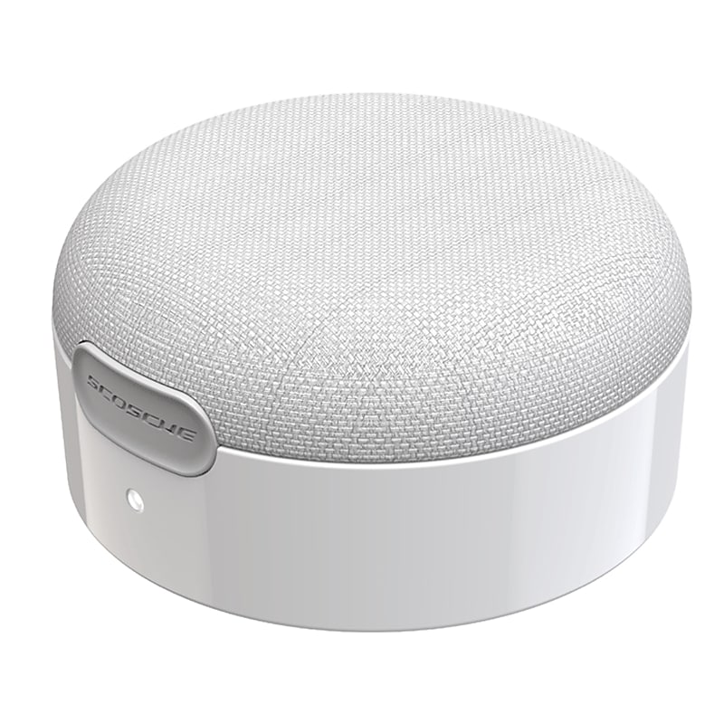 scosche BoomCan Wireless Bluetooth Speaker, Waterproof, White (BTMSSWT-SP) image 1