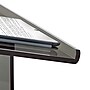 AdirOffice 47" Speaker's Podium Lectern, Transparent Black (661-02-BLK)~#|#~B4A3D638-3793-488E-A27EC6E69CF5DFA9_sc7