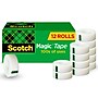 Scotch Magic Invisible Tape, 0.75" x 27.7 yds., 12 Rolls/Pack (810K-12-CP)~#|#~B4A3E2D8-CAC7-4E14-BDD049FD34CAE263_sc7