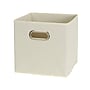 Household Essentials Medium Folding Fabric Storage Cube, 11" x 11"x 11", 23 Qt., Cream, 6/Pack (82-1)~#|#~B4A531EB-A54F-4F90-AF49719EBE99C1A9_sc7