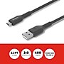 Staples TECH Micro USB to USB-A Charging Cable, 3.3 ft., Black (ST62327)~#|#~B4AB90E8-5C37-4417-B29C111260A79A59_sc7