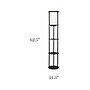 Simple Designs 62.5" Matte Black Floor Lamp with Cylindrical Shade (LF2010-BLK)~#|#~B4AEC2CF-035C-4255-B7C31D9DEEEAA175_sc7