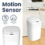 Nine Stars Stainless Steel Touch Tap & Motion Sensor Trash Can, 13.2 Gallon, White (DZT-50-36WH)~#|#~B4B08A7F-A3E1-4AE6-9312197AF89E3A5A_sc7
