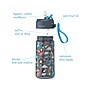 bentgo Kids Dinosaur Plastic Water Bottle, 15 oz. (BGKDCP1-DNO)~#|#~B4B660EB-2629-4156-8968529D6E1FF698_sc7
